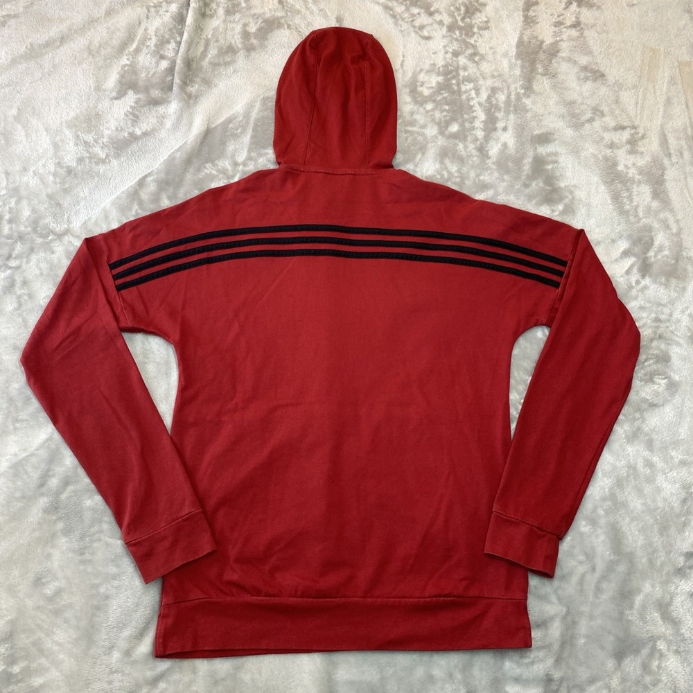 Adidas Back to School Pullover Hoodie Men's Small Red Casual All Day Comfort